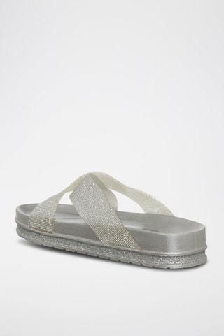 Sandalias con plataforma - Laura Biagiotti - Plateado