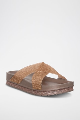 Sandalias con plataforma - Laura Biagiotti - Dorado
