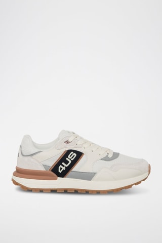 Zapatillas - Blanco, negro y marrón