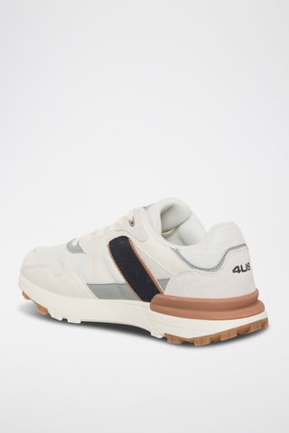 Zapatillas - Blanco, negro y marrón