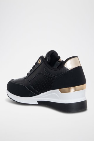 Zapatillas de cuña - Negro