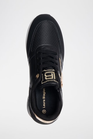 Zapatillas de cuña - Negro