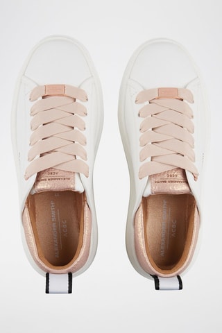 Zapatillas con plataforma - Beige y blanco