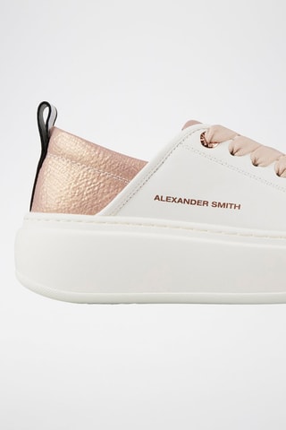 Zapatillas con plataforma - Beige y blanco