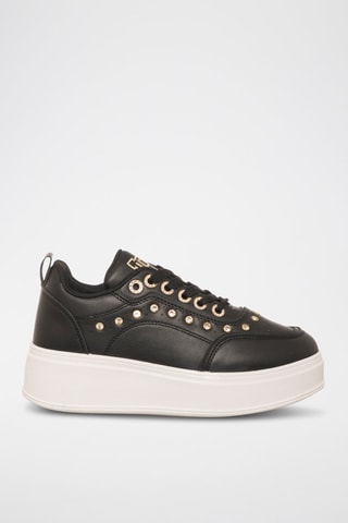 Zapatillas con plataforma - Dorado y negro