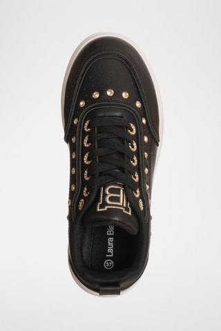 Zapatillas con plataforma - Dorado y negro