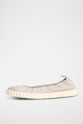Slippers de piel - Blanco