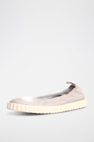 Slippers de piel - Blanco
