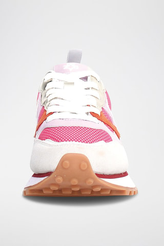 Zapatillas de nobuk - Blanco y rojo