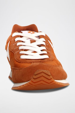 Zapatillas - Blanco, naranja y gris