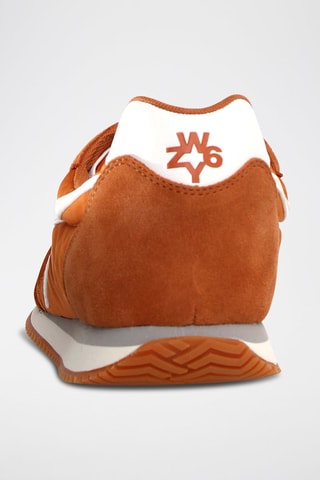 Zapatillas - Blanco, naranja y gris
