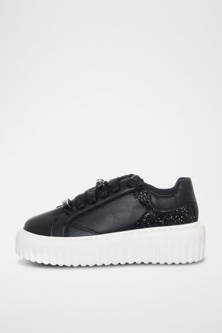 Zapatillas con plataforma - Negro