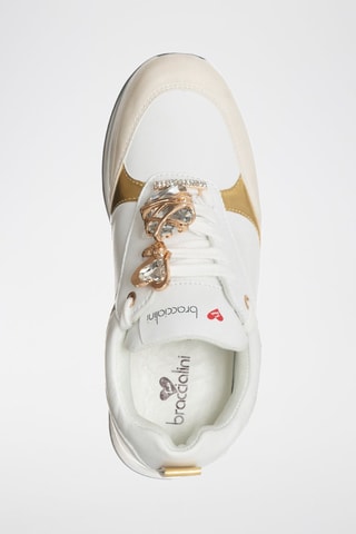 Zapatillas con plataforma - Blanco y rosa