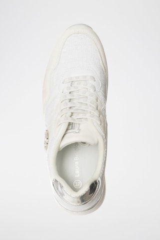Zapatillas con plataforma - Laura Biagiotti - Blanco, dorado y plateado