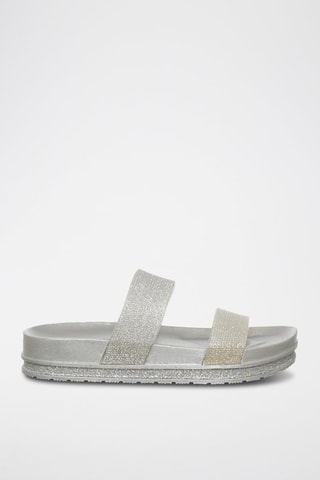 Sandalias con plataforma - Laura Biagiotti - Plateado