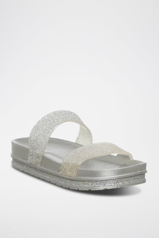 Sandalias con plataforma - Laura Biagiotti - Plateado