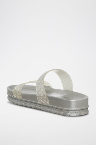 Sandalias con plataforma - Laura Biagiotti - Plateado