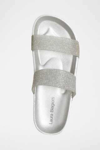 Sandalias con plataforma - Laura Biagiotti - Plateado