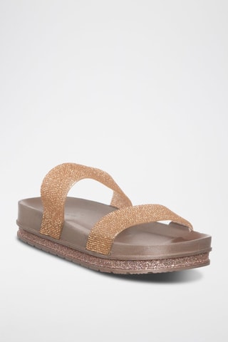 Sandalias con plataforma - Laura Biagiotti - Dorado