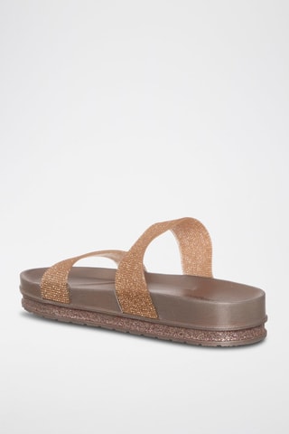 Sandalias con plataforma - Laura Biagiotti - Dorado