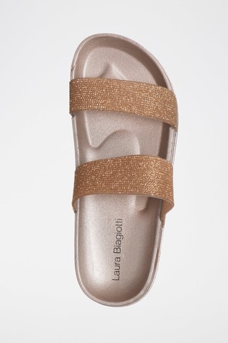 Sandalias con plataforma - Laura Biagiotti - Dorado