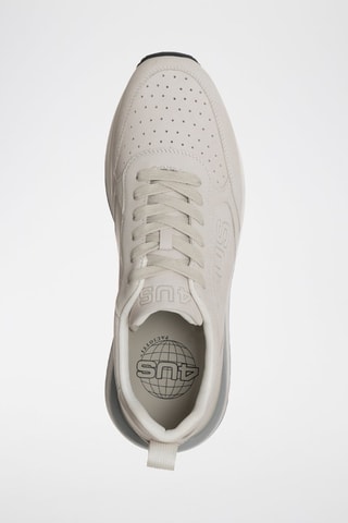 Zapatillas de nobuk - Blanco, negro y gris