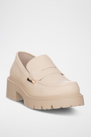 Mocasines con plataforma - Beige