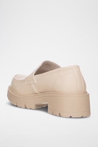 Mocasines con plataforma - Beige