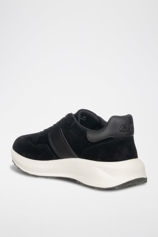 Zapatillas de piel - Negro