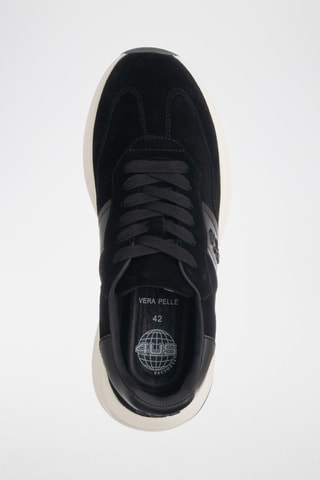 Zapatillas de piel - Negro