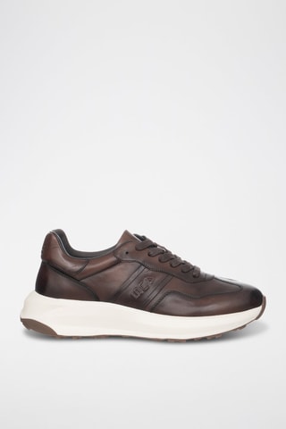 Zapatillas de piel - Negro