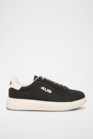 Zapatillas con plataforma - Negro y blanco