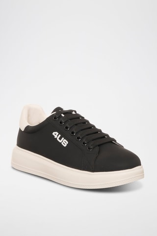 Zapatillas con plataforma - Negro y blanco