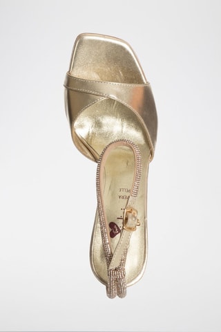 Sandalias de tacón - Dorado y plateado