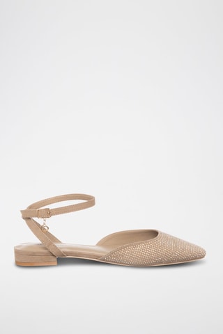 Sandalias - Beige y plateado