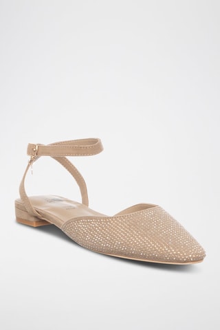 Sandalias - Beige y plateado