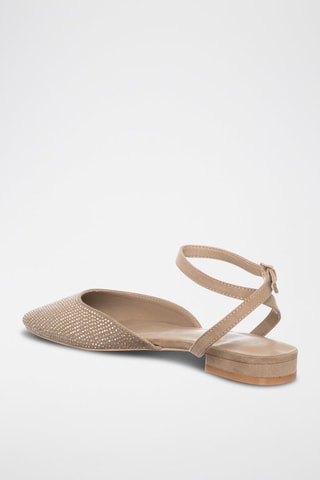 Sandalias - Beige y plateado