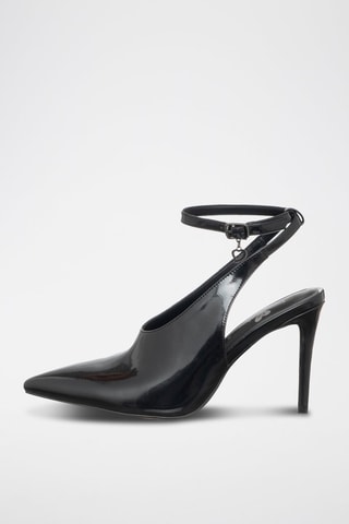 Zapatos de tacón con brillo - Negro