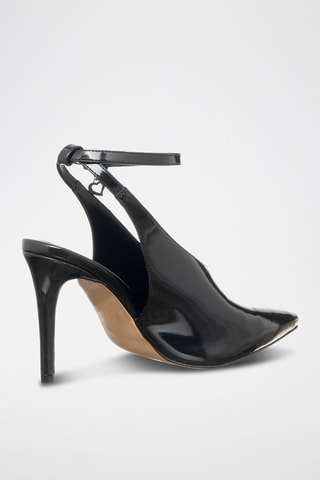 Zapatos de tacón con brillo - Negro