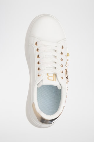 Zapatillas de piel con plataforma - Blanco