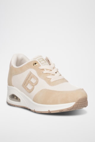Zapatillas con plataforma - Beige