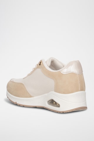 Zapatillas con plataforma - Beige