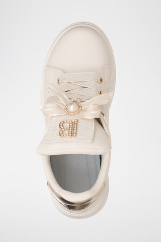 Zapatillas de piel con plataforma - Camel