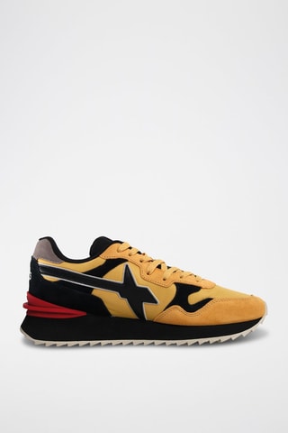 Zapatillas de nobuk - Negro y amarillo