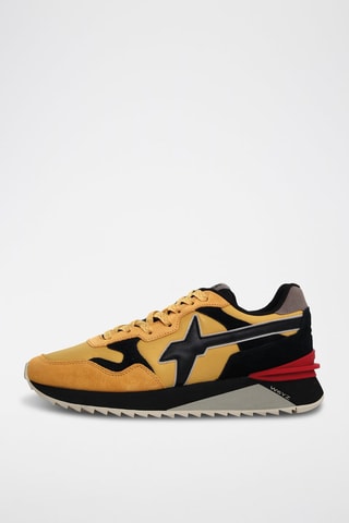 Zapatillas de nobuk - Negro y amarillo