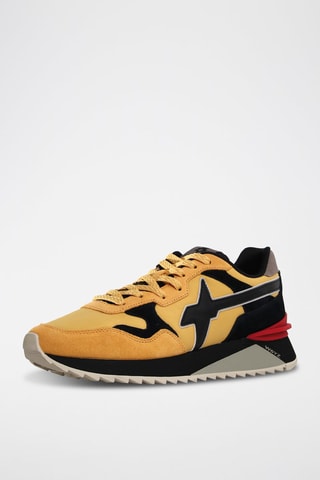 Zapatillas de nobuk - Negro y amarillo