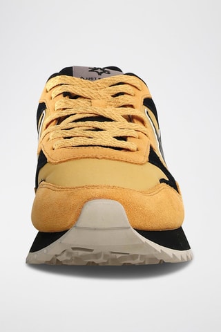 Zapatillas de nobuk - Negro y amarillo
