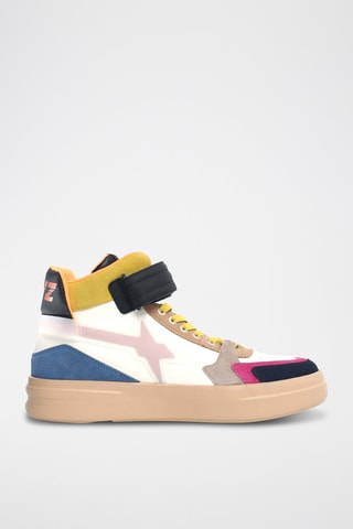 Hoge Nubuck Sneakers - Blauw