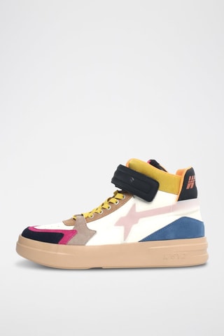 Hoge Nubuck Sneakers - Blauw
