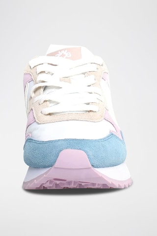 Zapatillas de nobuk - Blanco y azul